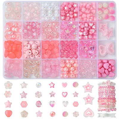404Pcs Acrylic Beads TACR-FS0001-51-1