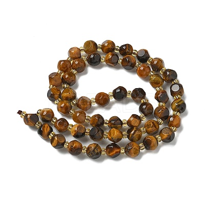 Natural Tiger Eye Beads Strands G-K387-A04-01-1