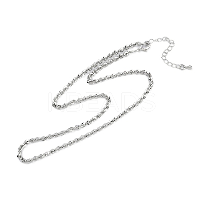 Rack Plating Brass Cable Chain Necklaces for Women NJEW-K382-11P-1