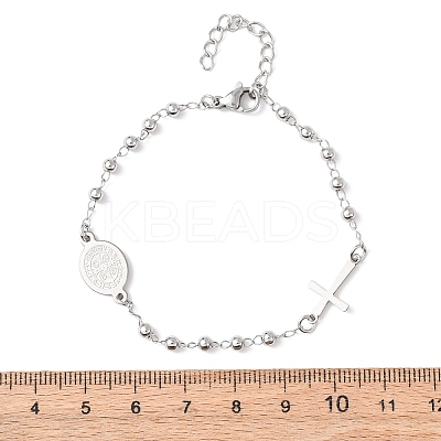 Religion 304 Stainless Steel Link Bracelets LS-BJEW-F524-05A-P-1