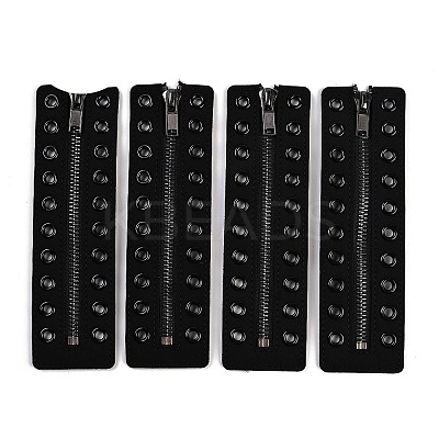 PU Leather Lace-in Boot Zipper Inserts DIY-XCP0003-45-1