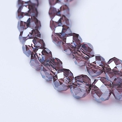 Electroplate Glass Beads Strands EGLA-A034-T2mm-A05-1