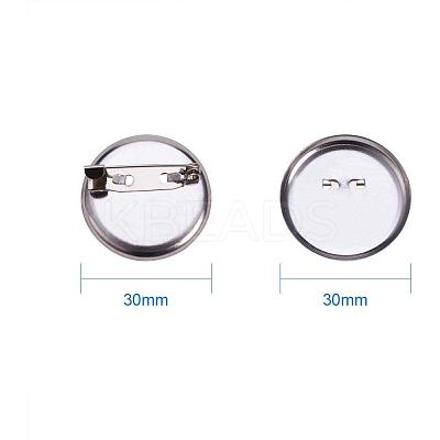 DIY Iron Brooch Findings IFIN-PH0023-60P-1
