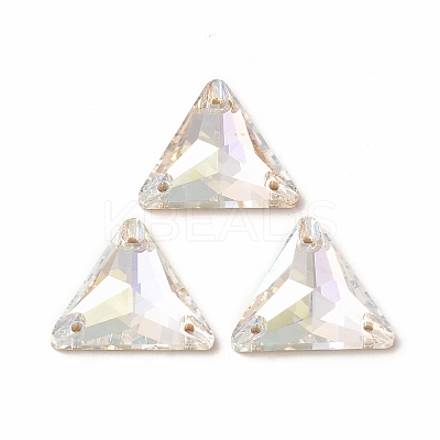 Triangle Shape Sew on Rhinestone GLAA-A024-06A-001TR-1