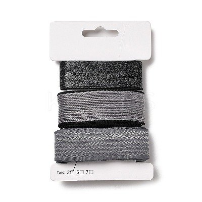 9 Yards 3 Styles Polyester Ribbon SRIB-A014-G13-1