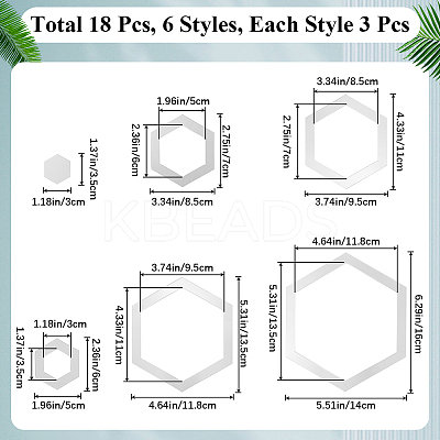 Acrylic Mirror Wall Stickers FIND-WH20019-45C-1