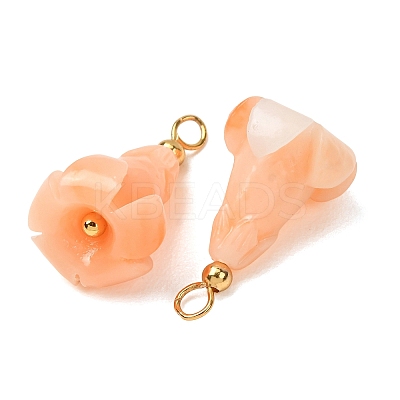Dyed Synthetic Coral Pendants GG-CBAC295-02G-02-1