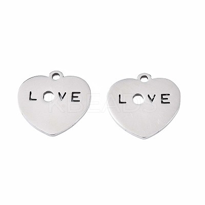 Non-Tarnish 201 Stainless Steel Charms STAS-N095-074-1