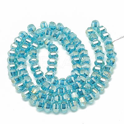 Electroplate Glass Beads Strands EGLA-Q094-A09-1