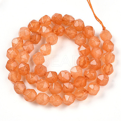 Dyed Natural White Jade Beads Strands G-T139-8mm-46R-1