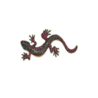 Gecko Rhinestone Brooch Pin PW-WG99E82-02-1