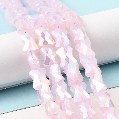AB Color Plate Glass Beads Strands EGLA-P051-06A-C01-1