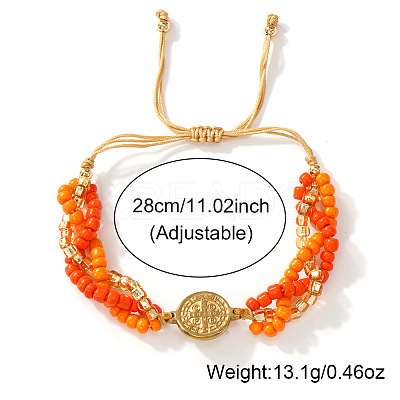 Adjustable Brass Link Bracelets FL7524-3-1