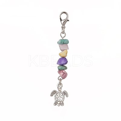 Tibetan Style Alloy Pendant Decorations HJEW-JM00930-03-1