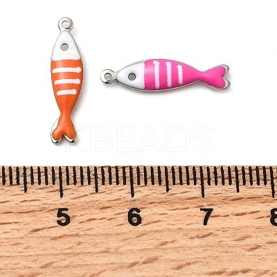 304 Stainless Steel Enamel Charms X-STAS-Q363-14J-P-1