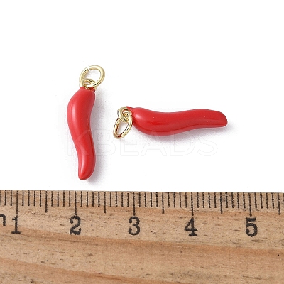 Brass Enamel Pendants KK-D336-05G-05-1