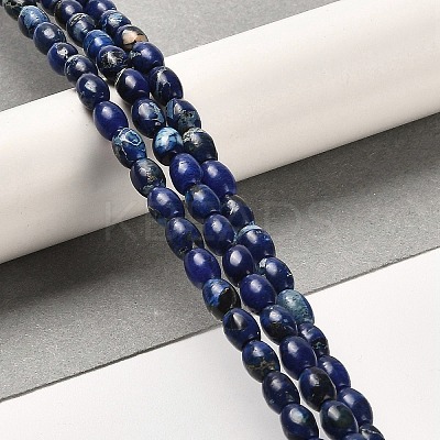 Synthetic Regalite/Imperial Jasper/Sea Sediment Jasper Beads Strands G-F765-J04-01-1