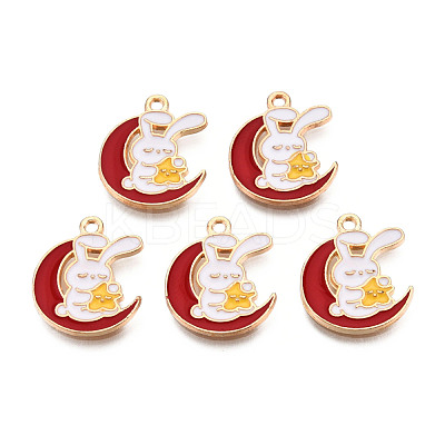 Alloy Enamel Pendants ENAM-N054-90E-1