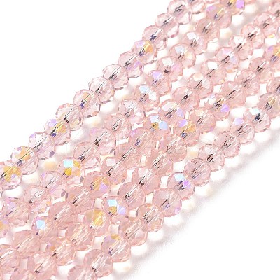 Electroplate Glass Beads Strands LS-EGLA-A034-T8mm-L18-1