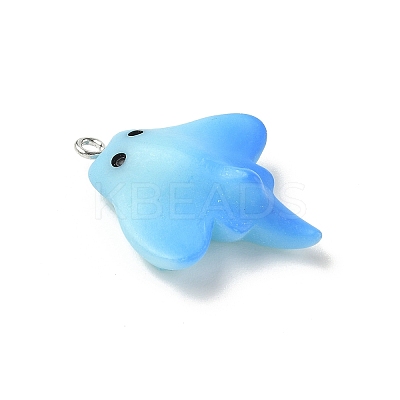Marine Organism Opaque Resin Pendants FIND-A058-06E-1
