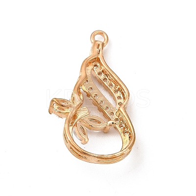 Brass with K9 Glass Pendants KK-B071-09G-02-1