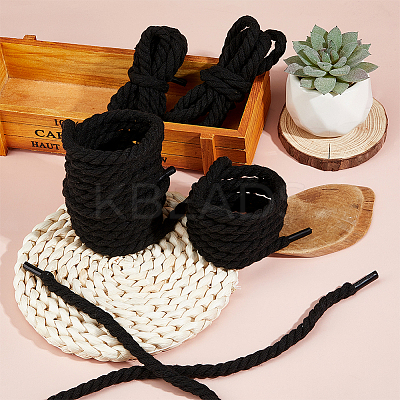 4 Pairs Cotton Shoelaces FIND-FH0012-04B-1