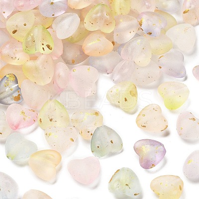 Frosted Transparent Acrylic Beads X-OACR-F013-01-1