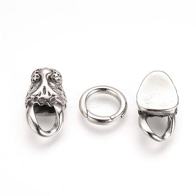 304 Stainless Steel Spring Gate Rings STAS-Q209-39-1
