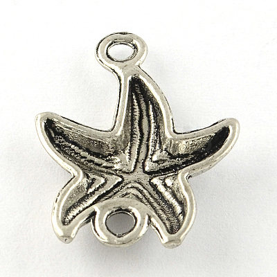 Tibetan Style Alloy Starfish Links connectors TIBEP-R345-02AS-NR-1