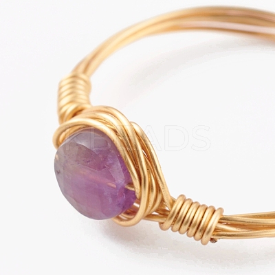 Natural & Synthetic Gemstone Finger Rings RJEW-JR00347-1