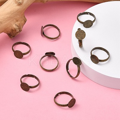Brass Pad Ring Base Findings EC022-NFAB-1