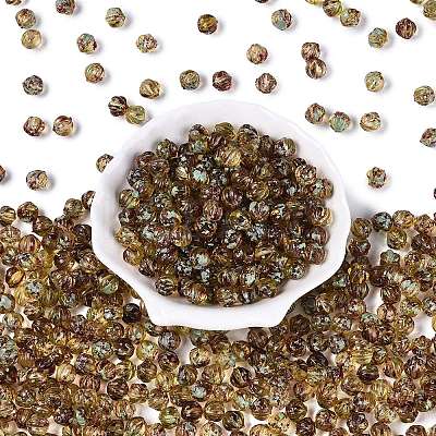 Picasso Transparent Glass Beads SEED-Q039-04B-1