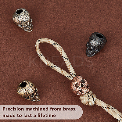 4Pcs 4 Colors Brass European Beads OPDL-OC0001-01B-1