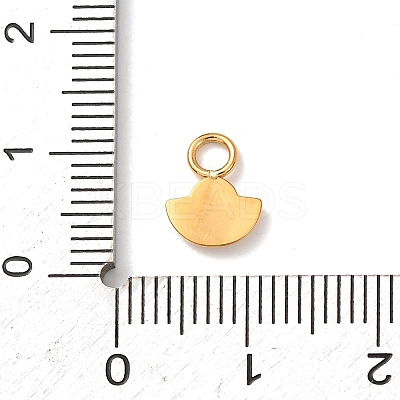 304 Stainless Steel Pendant Rhinestone Settings STAS-T026-02G-1