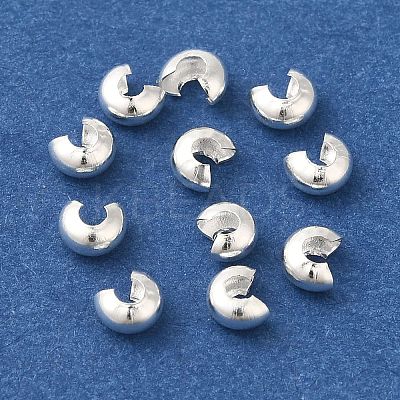 Brass Crimp Bead Cover KK-K383-07C-S-1