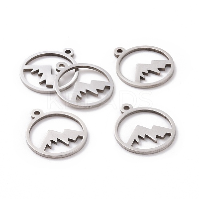 Non-Tarnish 201 Stainless Steel Laser Cut Pendants LS-STAS-S105-T901-1S-1