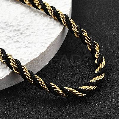 304 Stainless Steel Nylon Cord String Bracelets BJEW-Z124-01G-1