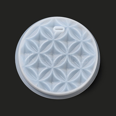DIY Embossed Flower Pattern Pendant Silicone Molds LS-DIY-G079-01A-1