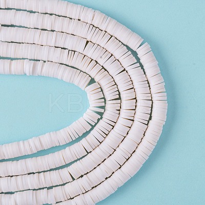 Handmade Polymer Clay Beads Strands CLAY-R089-6mm-Q030-1