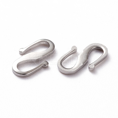 Brass S Hook Clasps KK-L205-04P-1