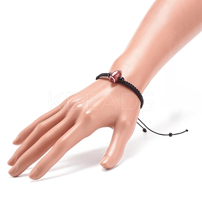Acrylic Braided Bead Bracelet BJEW-JB08552-05-1