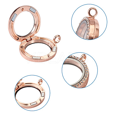 4Pcs 2 Style Alloy Glass Crystal Rhinestone Pendants PALLOY-TA0002-36D-1