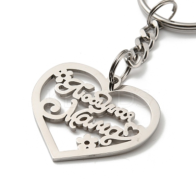 Non-Tarnish 201 Stainless Steel Keychain KEYC-Z003-03P-1