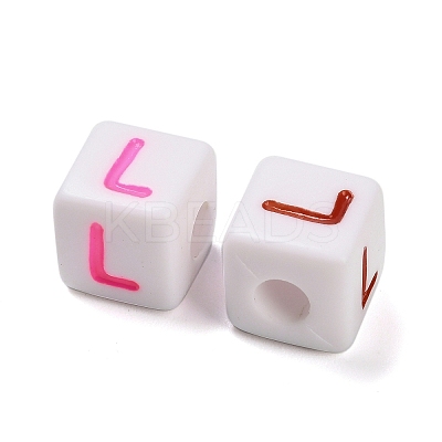 Opaque Acrylic Beads OACR-I022-01L-1