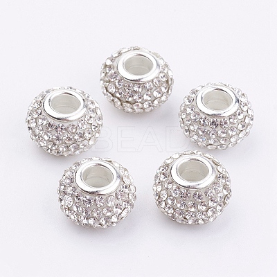 Grade A Rhinestone European Beads LS-CPDL-H001-7-1