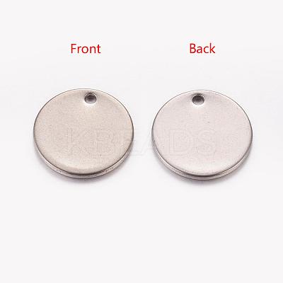 Tarnish Resistant 304 Stainless Steel Stamping Blank Tag Pendants X-STAS-G024-1-1