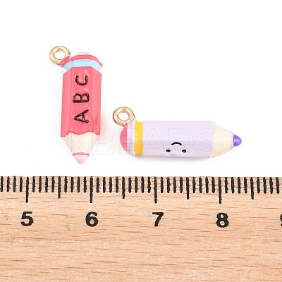 Alloy Enamel Pendants ENAM-D320-01B-1