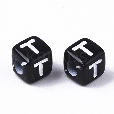 Opaque Acrylic Beads SACR-N002-01T-1