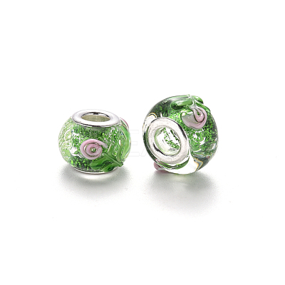 Handmade Lampwork European Beads LPDL-N001-M-08-1