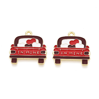 Valentine's Day Alloy Enamel Pendants ENAM-T023-24A-1